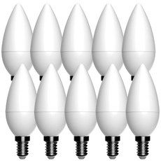 JangsuLamp LED 蠟燭燈泡 5W 14底座, 晝光色, 10個