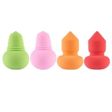 ECODY 五顏六色的泡芙, 綠色、粉色、橙色、紅色, 4件
