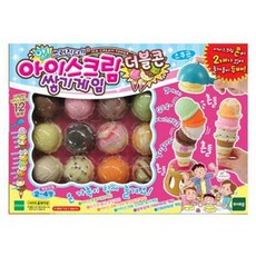 토이트론 아이스크림쌓기 보드게임 더블콘, 혼합 색상, 1개