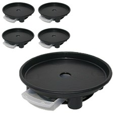 플라팜 동그리 화분받침대 소형 1호 5p, 블랙, 5개