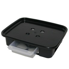 플라팜 직사각 화분받침대, 블랙, 1개