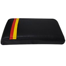 TNR Roka Nero 汽車扶手箱墊, 黑色 + 紅色 + 黃色