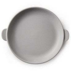 DOHO 幼童素色餐盤, 霧面灰, 1入