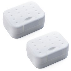 River Green 積木旅行用肥皂盒, 白色, 2個