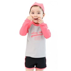 베베샤 여아용 샤이니데이 래쉬가드 3종세트 BC7SS006