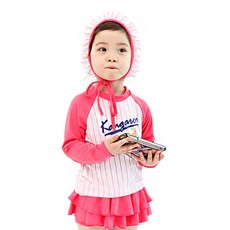 베베샤 여아용 베이스볼 래쉬가드 3종세트 PC7SS001