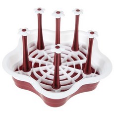 아리코 키친 스타 컵 홀더 건조대, 레드, 1개