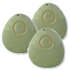 aryko 無絨強力吸蛋廚房毛巾, 3片, 綠色