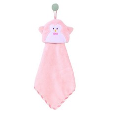 아리코 산호양털 주방타올 펭귄, 핑크, 1개