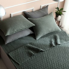 taccatacca 可水洗棉毯, Green