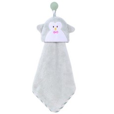 아리코 산호양털 주방타올 펭귄, 그레이, 1개