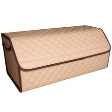 3S 皮革後車箱整理箱, 米色格紋