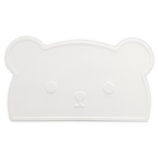 Le Detail 熊造型餐墊, 白色, 1個