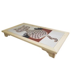 HEALING TIME BTOB 狗狗瓷磚涼墊 圖案貓咪桌型, 橘色