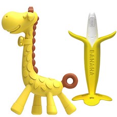 앙쥬 기린치발기 + 바나브러쉬 세트, 혼합 색상