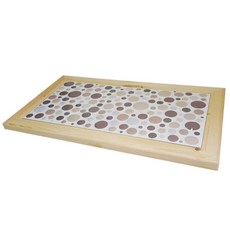 힐링타임 강아지 타일쿨매트 일반형, 써클베이지, 1개