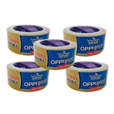 키친센스 OPP테이프 40M, 미색, 5개입
