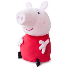 페파피그 웃는페파 작동 봉제인형, 310mm, 빨강, 1개