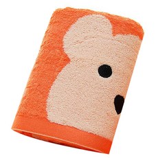THE ZAKKA 可愛熊浴巾, 橘色, 1個