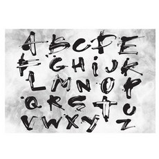 希望藝術 廚房藝術板貼紙 字母, 1個