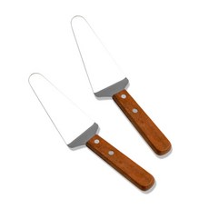 리빙팝 스테인레스 피자나이프, 혼합 색상, 2개입