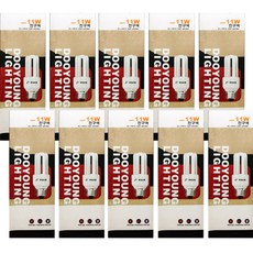 DooyoungLighting Dooyoung lamp EL 11W燈管顏色10p, 暖黃光, 1組