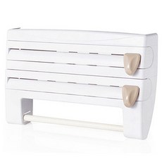 아울리빙 주방 선반 키친타올걸이, 화이트, 1개