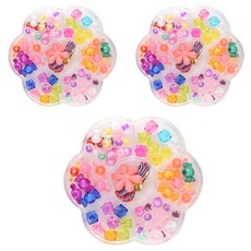 Bluemato 大花朵串珠10 7格款, 混合顏色, 1個