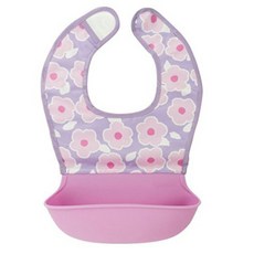 kushies 軟式矽膠圍兜, 櫻花, 1入