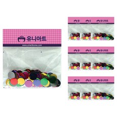 유니아트 1000 스팡클 비즈 중, 원, 10개입