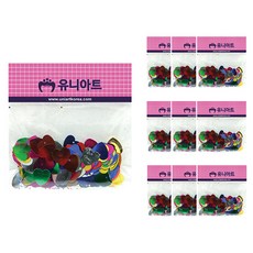 Uniart 1000 亮片珠, 愛心, 10入