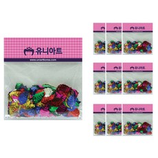 Uniart 1000 亮片珠, 葉子, 10入