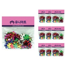 Uniart 造型亮片材料包, 大波斯菊款(M), 10包