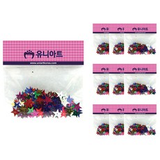 Uniart 造型亮片材料包, 星星款, 10包