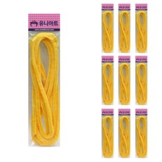 Uniart 一般毛根鐵絲, 深黃色, 10個