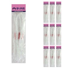 Uniart 1000 亮片毛根鐵絲, 透明, 10入