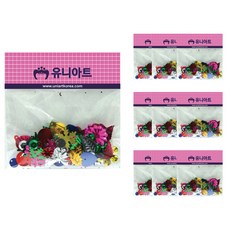 Uniart 1000亮片珠珠, 混合顏色, 10入