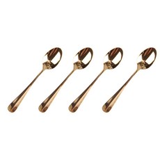 어퍼테이블 커트러리 디저트용 스푼, 골드, 4개입