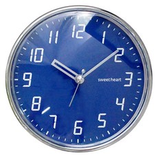 SweetHeart 鍍鉻浴室時鐘, 深藍色