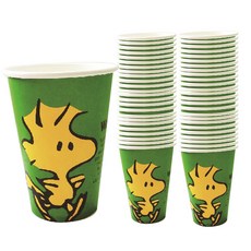 PEANUTS 彩色紙杯 390ml 綠色 糊塗塌客, 50入, 1個