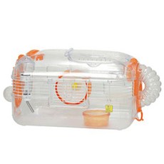 산코 LOOK LOOK 햄스터 사육키트 케이지 c111, 오렌지, 1개