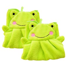 아울리빙 주방 고리 타올, 개구리, 2개
