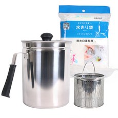 LIVING HAPPY 廚餘罐附濾網+過濾網 150入, 單一顏色