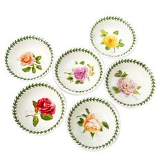 PORTmeIRION 波特玫琳恩 Botanic Rose 新款碗 5英吋 6入, 1套, 混合色