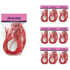 Uniart 仿麂皮繩 紅色, 10個