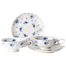 게이또 블루벨 2인조 홍차잔세트 6p, 혼합 색상, 1세트