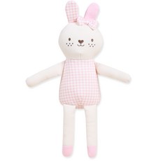 오가닉붐 유아용 롱롱이 토끼 애착인형, 여아, 1개