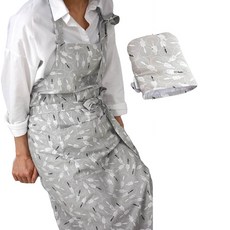 BELLELIFE 棕梠樹長圍裙 + 廚房手套, 1套, 單色