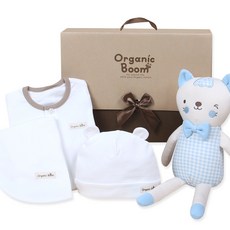 Organic Boom 男嬰服飾彌月禮盒5件組
