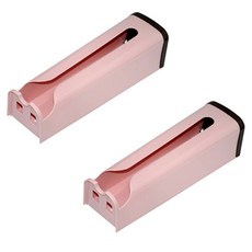 Block Mart 廚房塑膠袋收納盒 抽取盒, 粉紅色, 2個